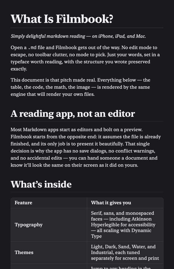 Dark theme